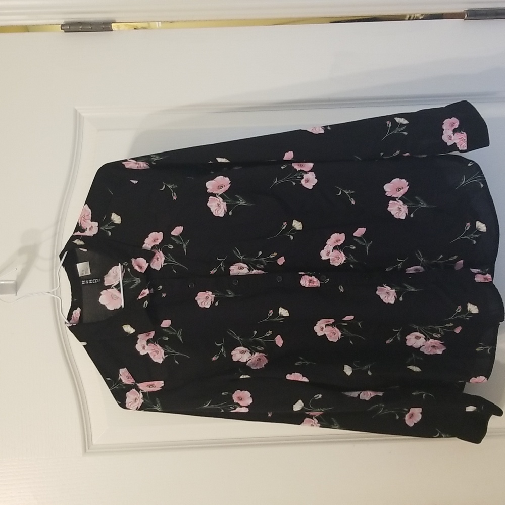⛱️Divided by H&M Long Sleeve Button Down Blouse Size 12